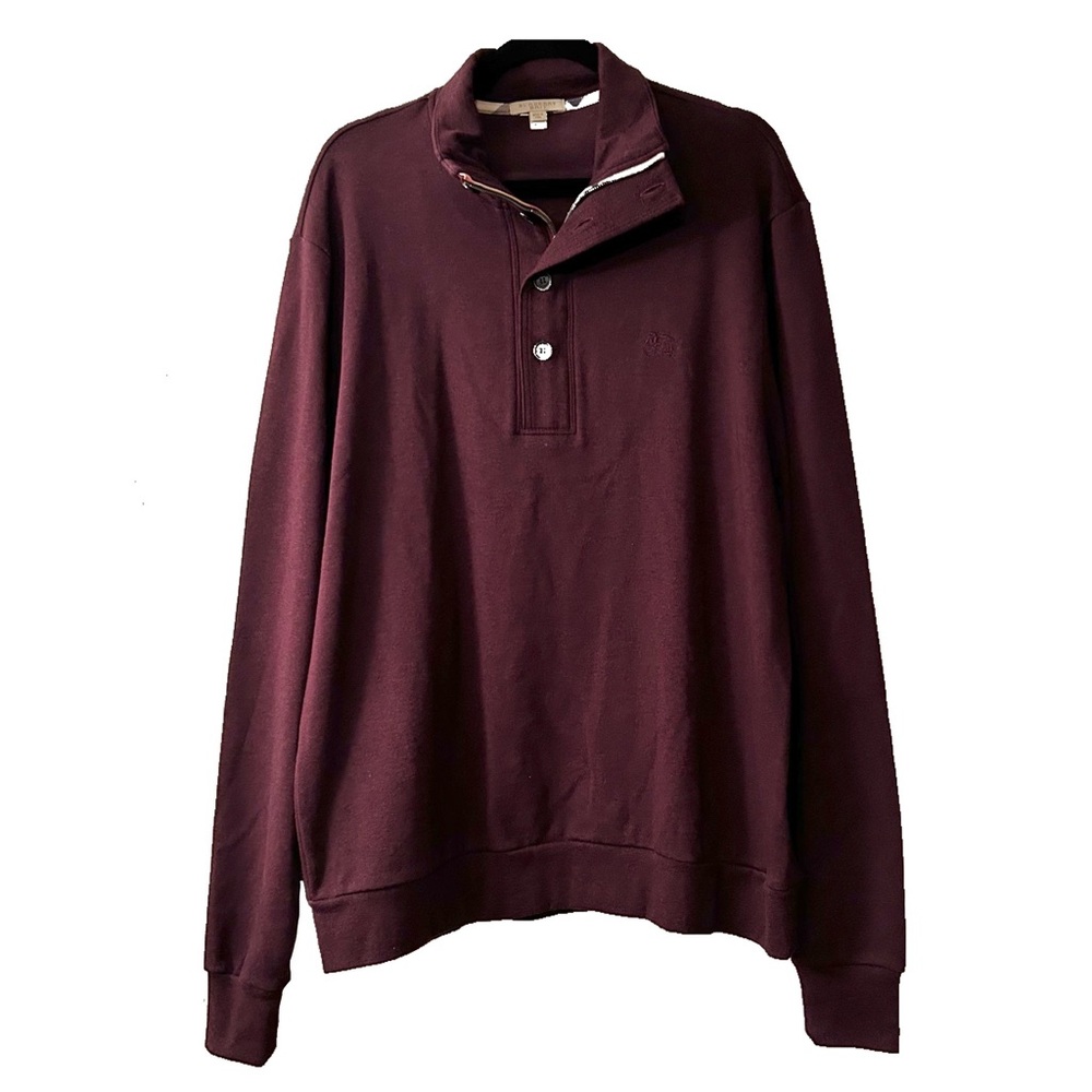Burberry Burgundy Men's Sweater